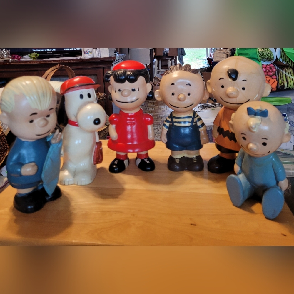 Vintage Peanut GangHand Painted Ceramic Figurines